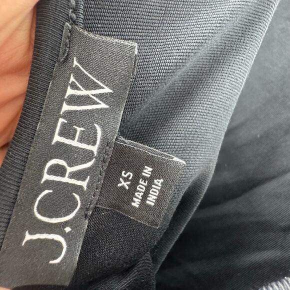 J. Crew Pleated Ballet Maxi Dress In Stretch Cotton Blend Black Size XS NWOT - Picture 10 of 12